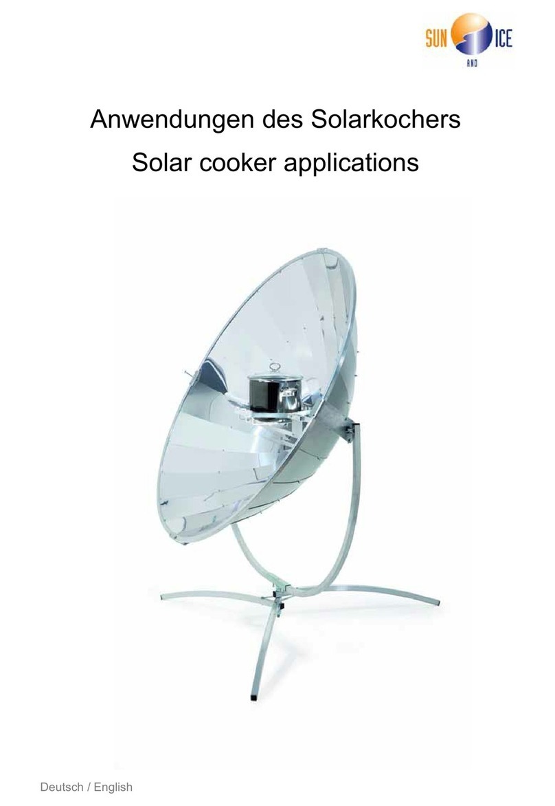 sun and ice Solar Cooker Applications