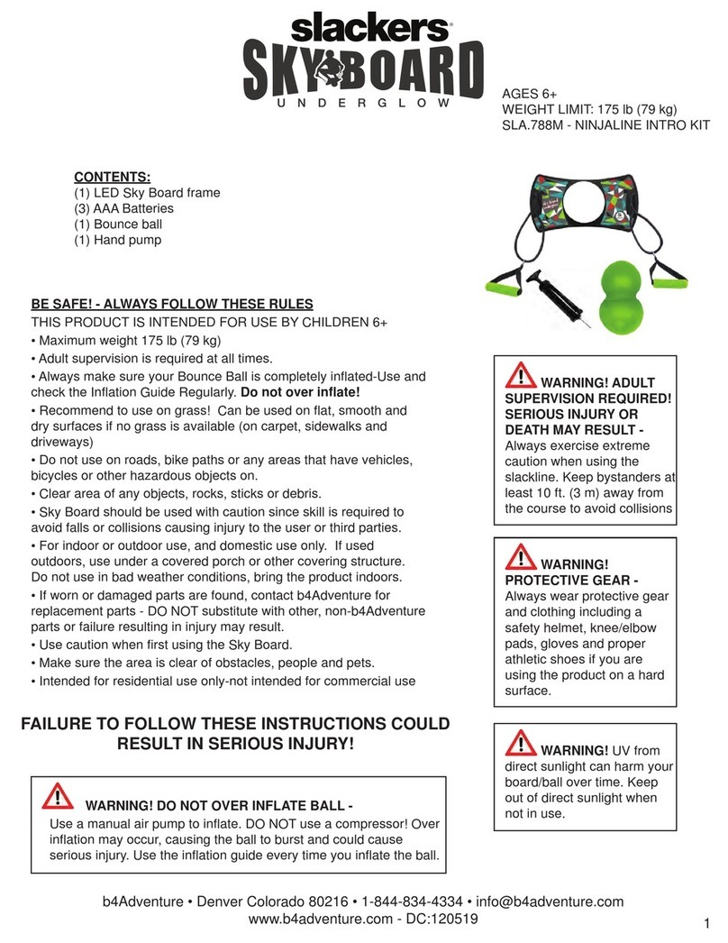 Slackers Sky Board Underglow User manual