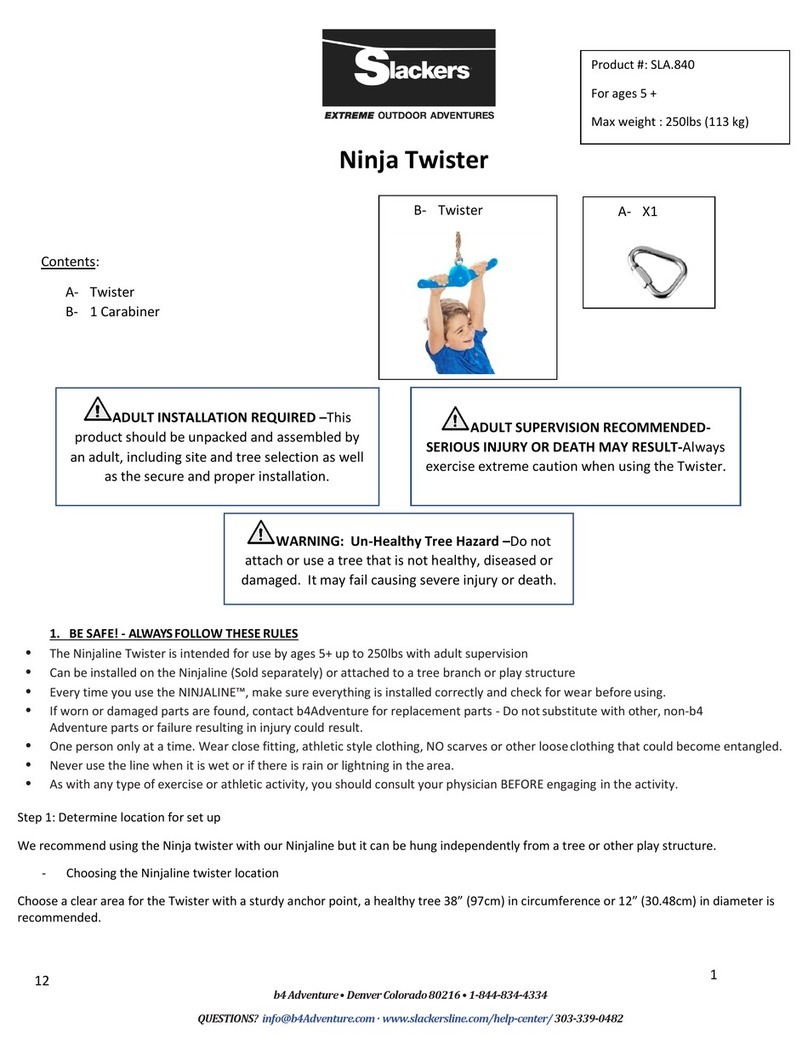 Slackers Ninja Twister User manual