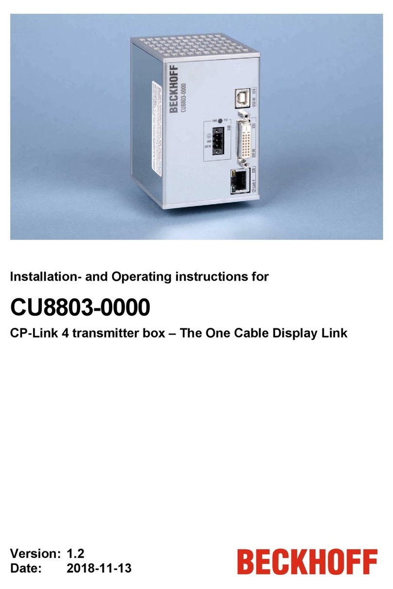 Beckhoff CU8803-0000 User manual