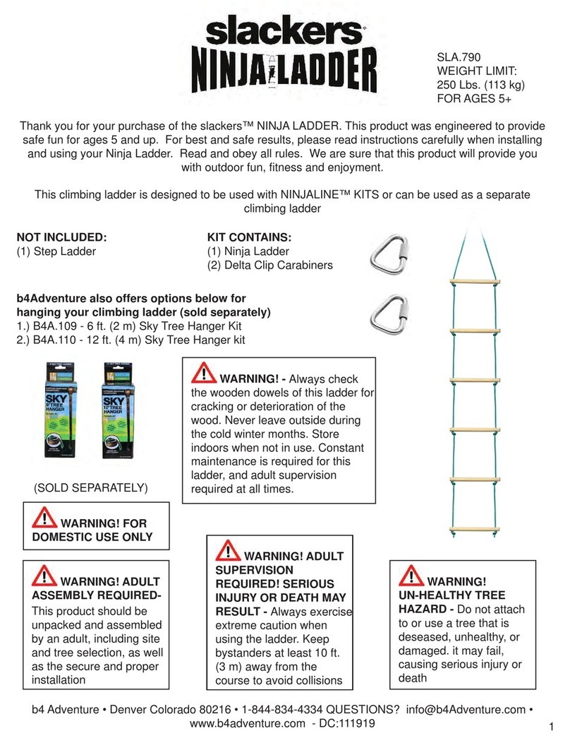 Slackers Ninja Ladder User manual