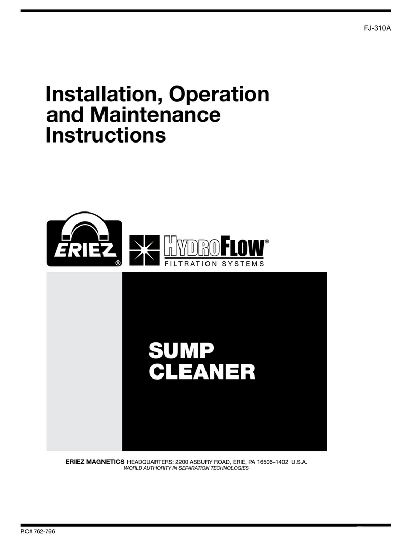 Eriez FJ-310A Installation, operation and maintenance instructions