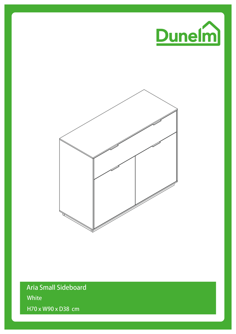 Dunelm Aria Small Sideboard User manual