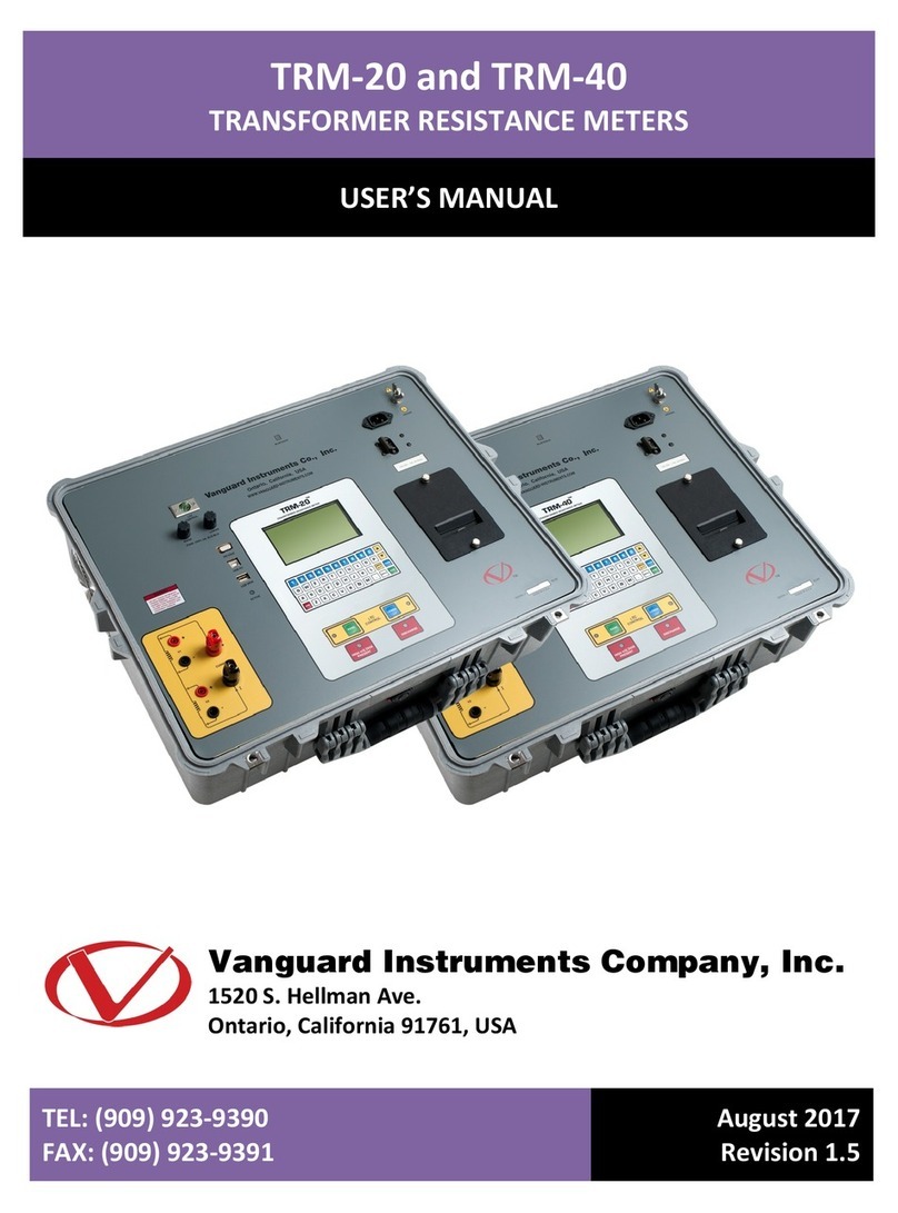Vanguard Instruments TRM-20 User manual