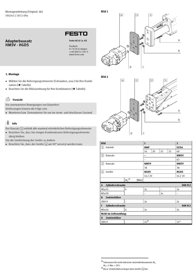 Festo HMSV Assembly instructions