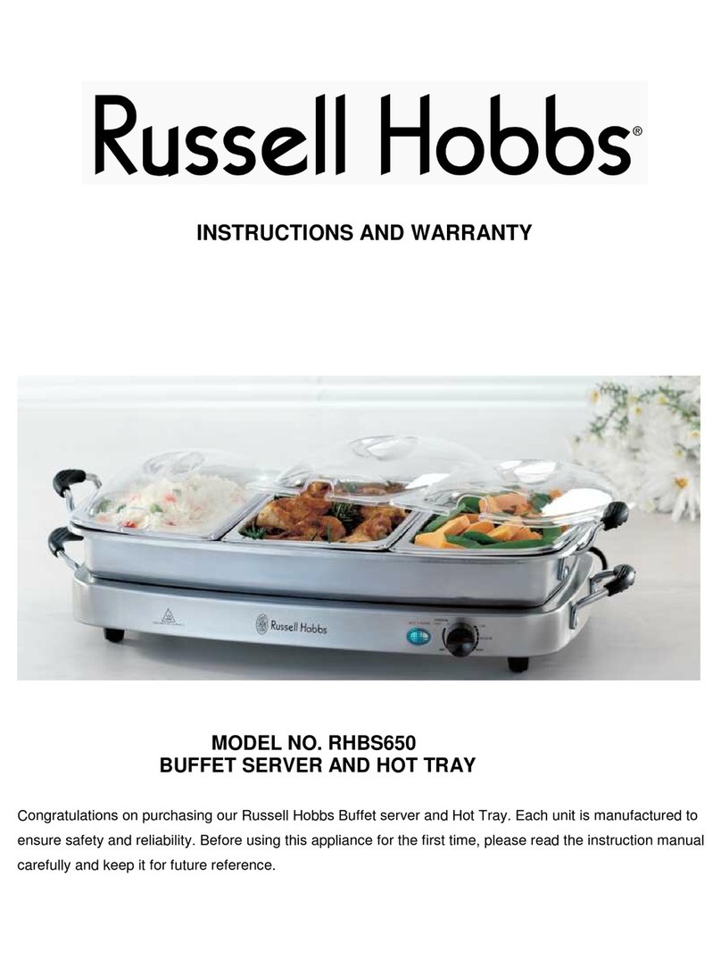 Russell Hobbs RHBS650 Instructions and warranty