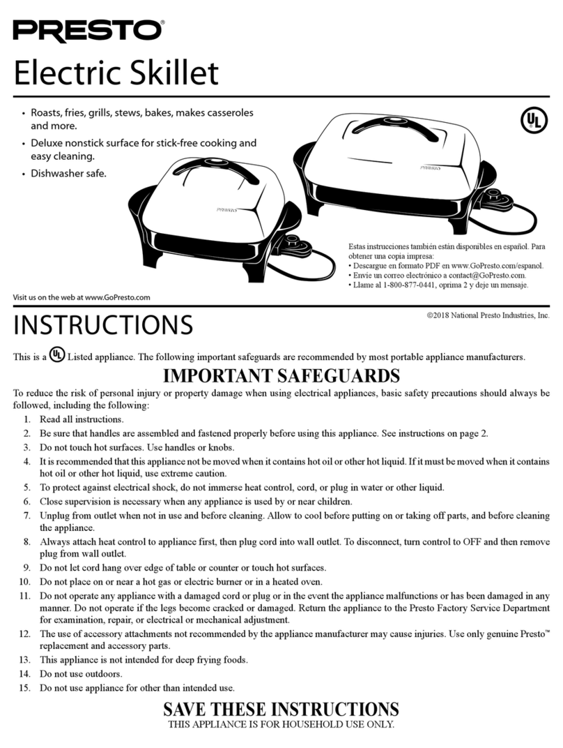 Presto 06620 User manual