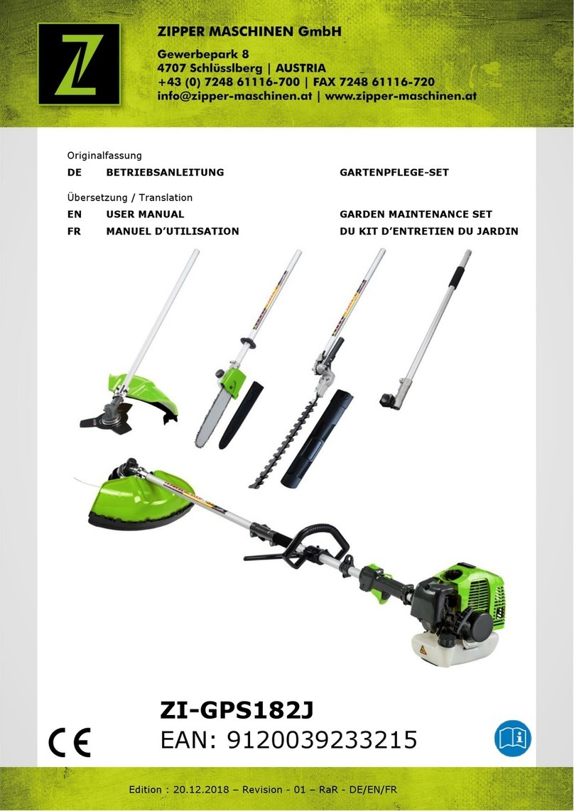 Z.I.P.P.ER MASCHINEN ZI-GPS182J user manual Z.I.P.P.ER MASCHINEN ZI-GPS182J user manual