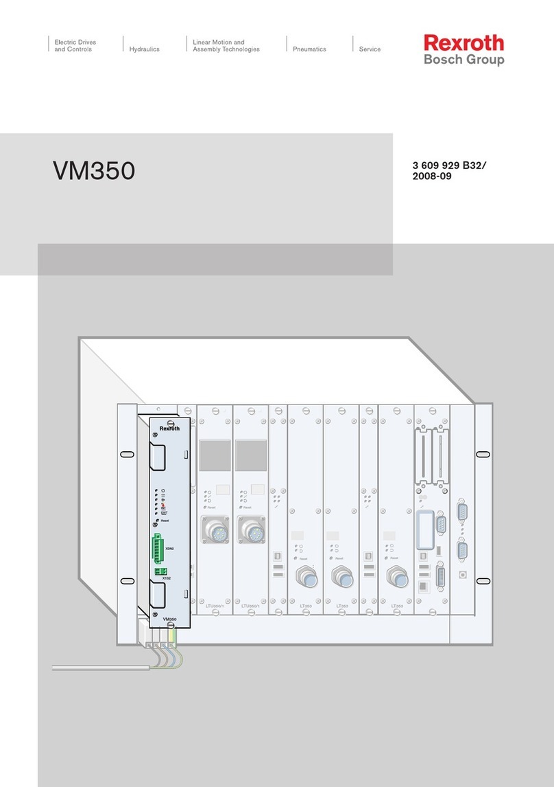 Bosch Rexroth VM350 User manual