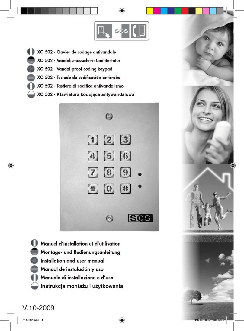 SCS XO 502 Installation and user manual