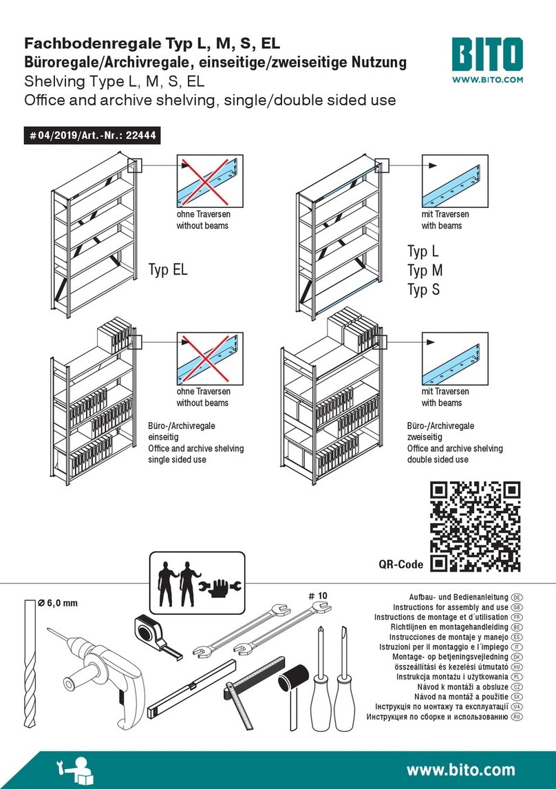 BITO Shelving L Instructions for assembly and use