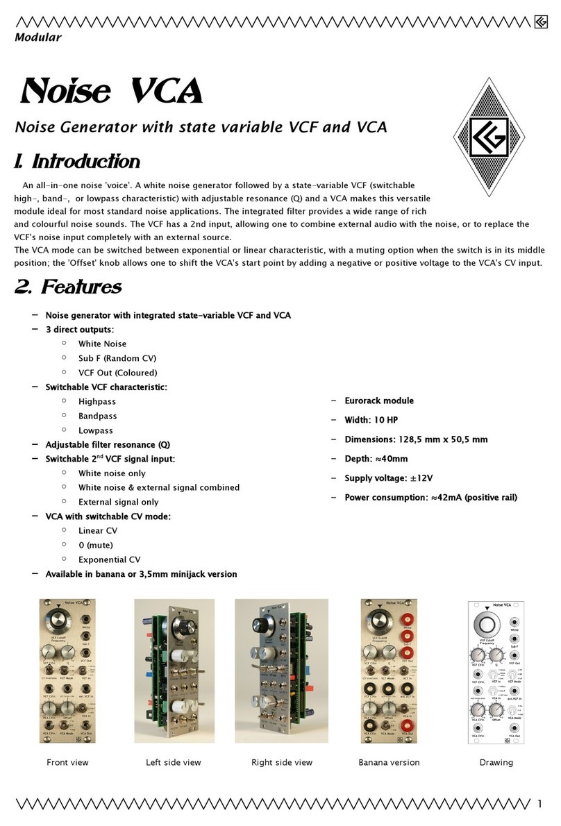 CG Products Noise VCA manual