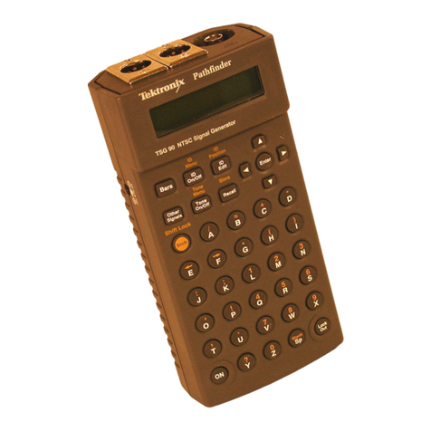 Tektronix TSG 90 PATHFINDER User manual