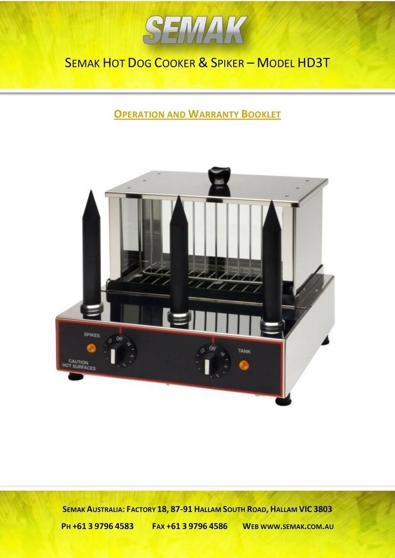 SEMAK HD3T Operation and warranty booklet
