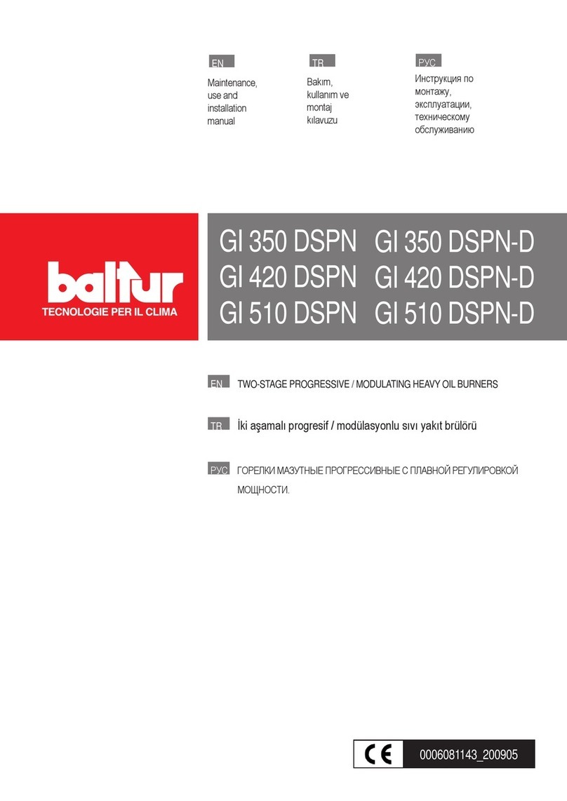 baltur GI 350 DSPN Maintenance, use and installation manual baltur GI 350 DSPN Maintenance, use and installation manual