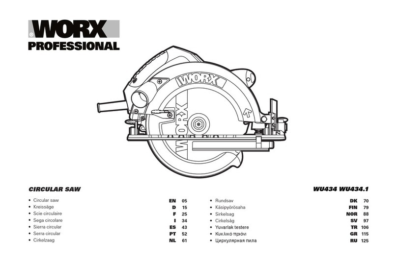 Worx Professional WU434 manual