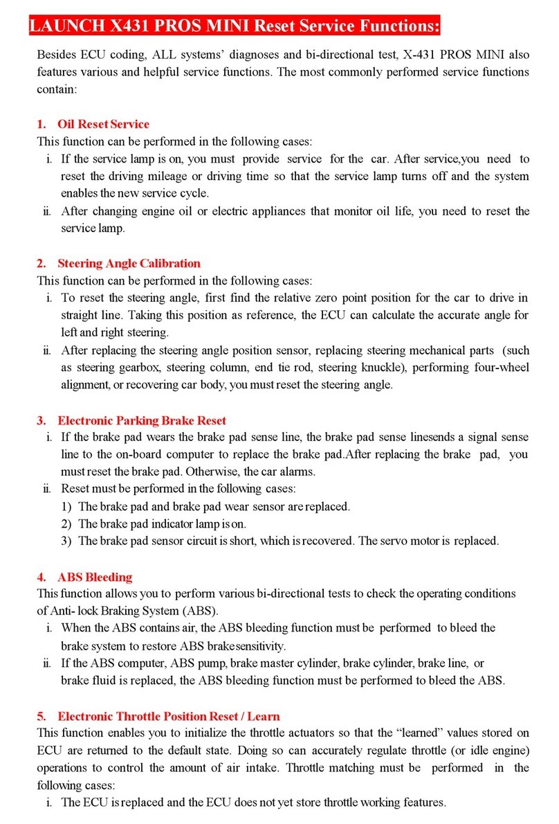 Launch X-431 PROS MINI User manual