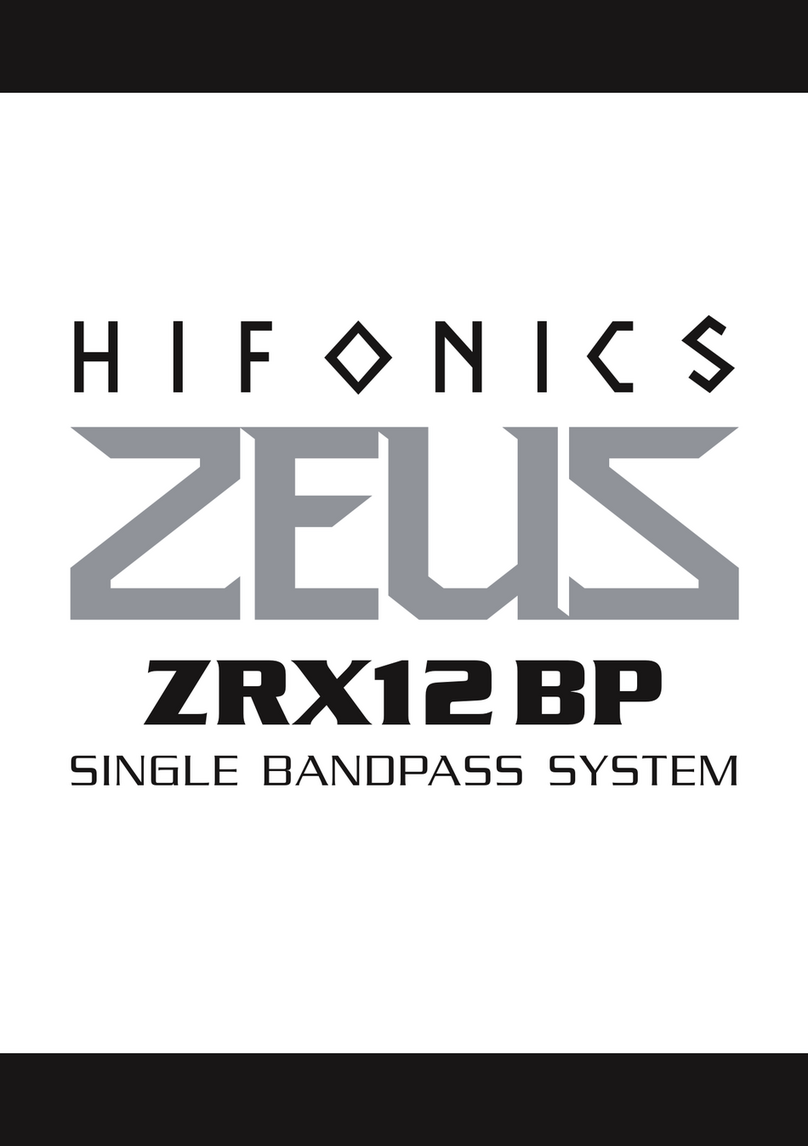 Hifonics Zeus ZRX12BP manual