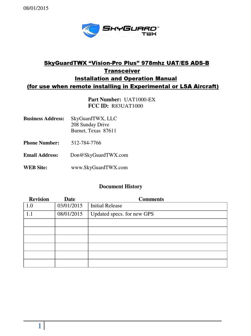 SkyGuardTWX Vision-Pro Plus Installation and operation manual SkyGuardTWX Vision-Pro Plus Installation and operation manual