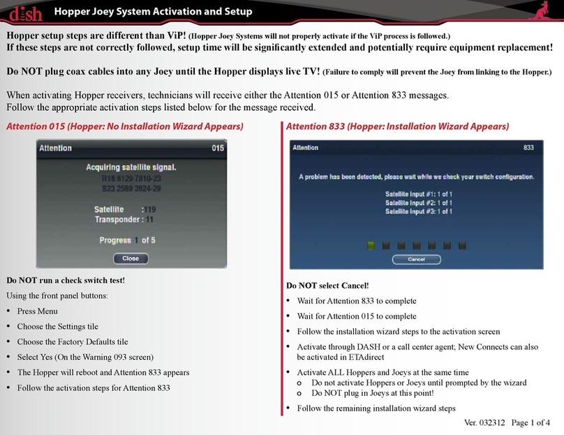 Dish Network Hopper Joey User guide