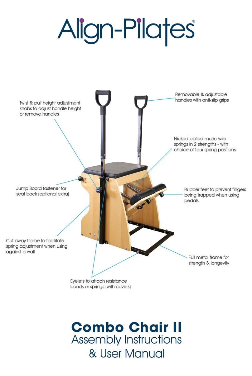 Align-Pilates Combo Chair II Assembly instructions & user manual