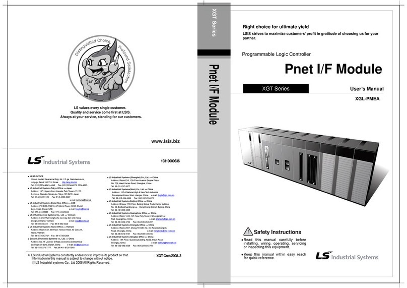 LS Industrial Systems XGT Series user manual LS Industrial Systems XGT Series user manual