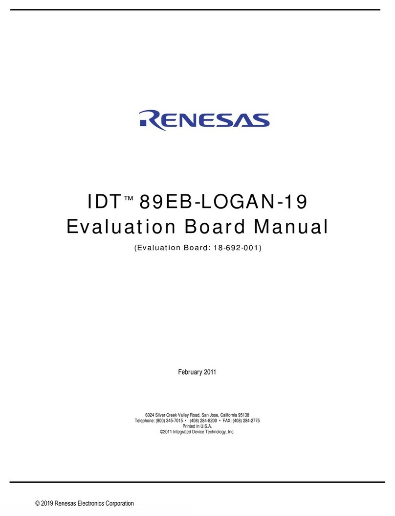 Renesas IDT 89EB-LOGAN-19 User manual Renesas IDT 89EB-LOGAN-19 User manual