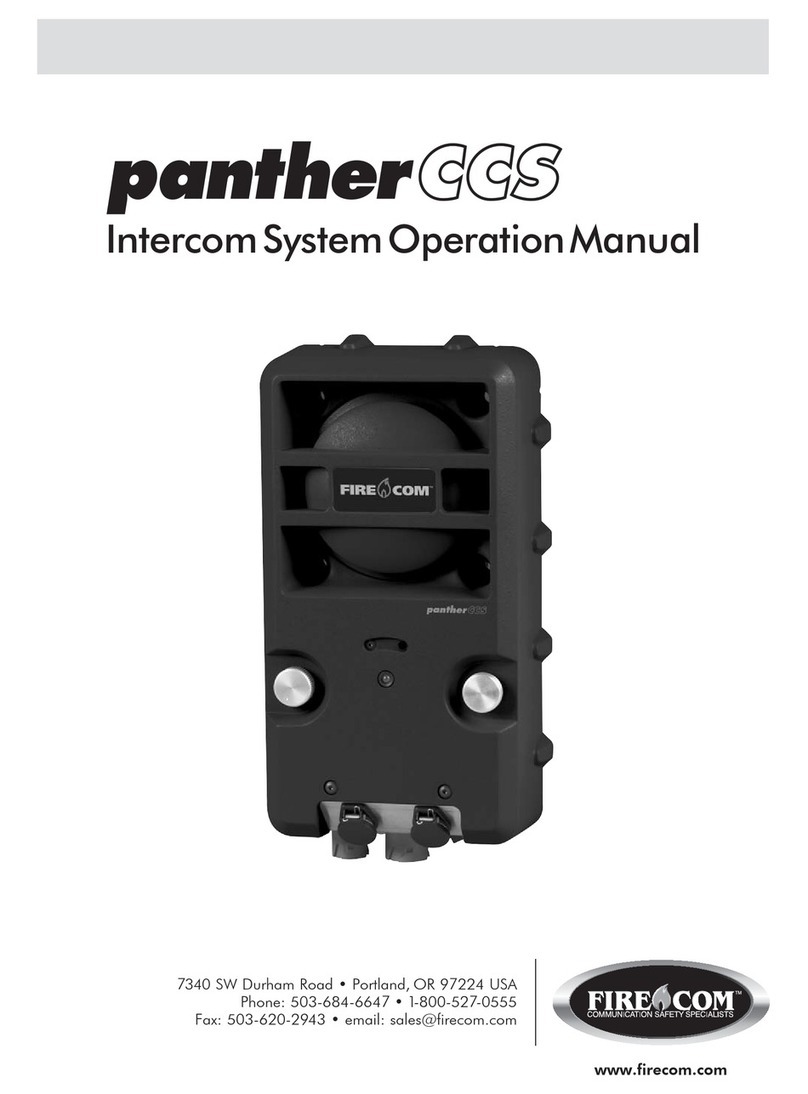 Firecom panther CCS User manual