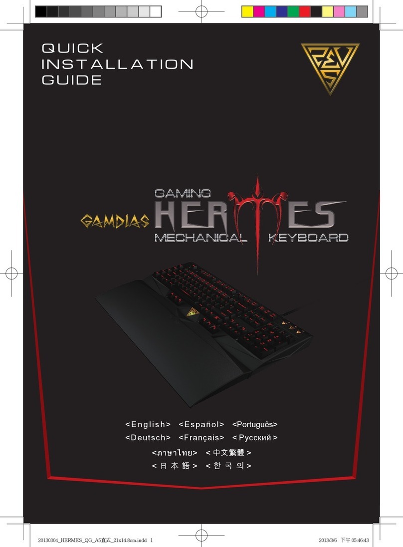 GAMDIAS HERMES Quick installation guide