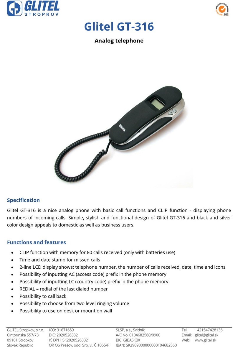 Glitel GT-316 manual