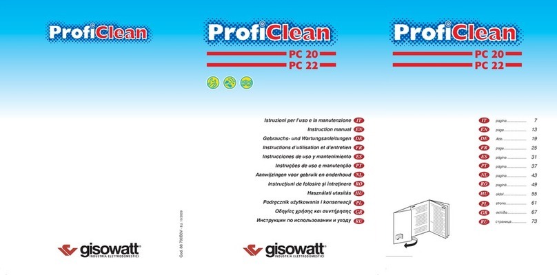 Gisowatt ProfiClean PC 20 User manual Gisowatt ProfiClean PC 20 User manual