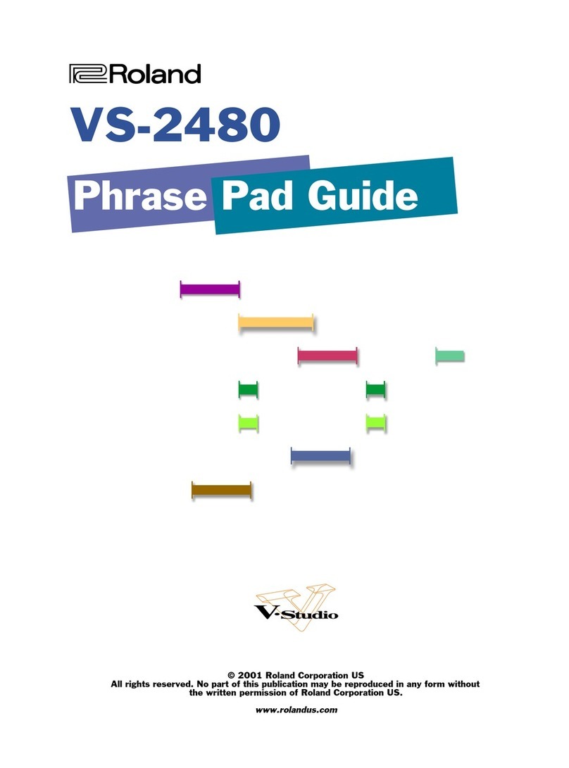 Roland V-studio VS-2480 User manual