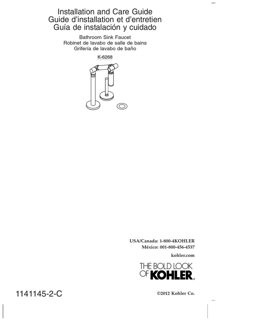 Kohler K-6268 Assembly instructions