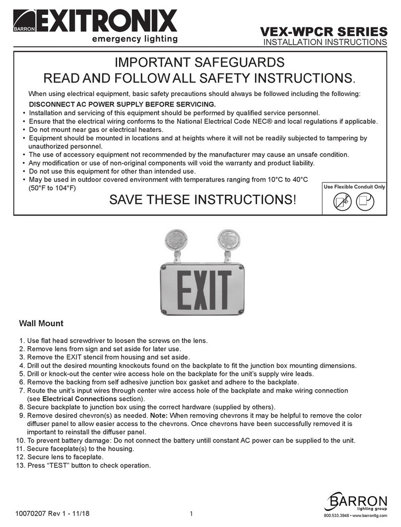 Exitronix VEX-WPCR Series User manual