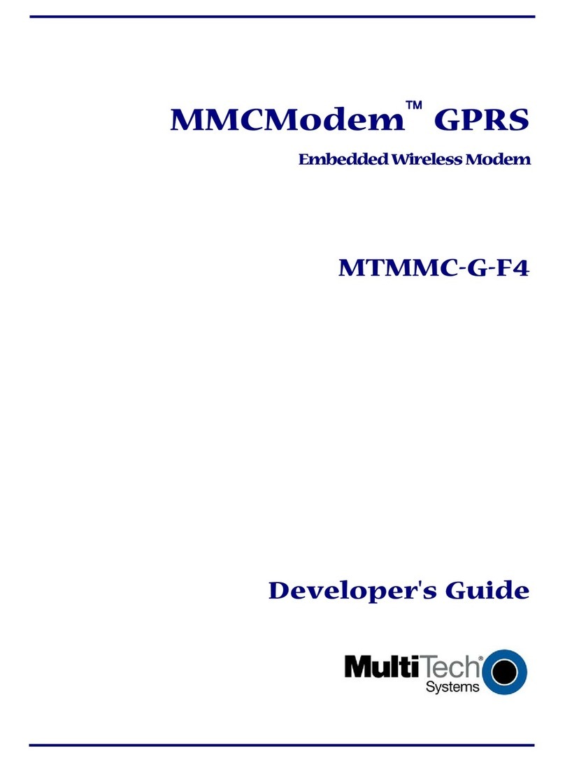 Multitech MMCModem MTMMC-G-F4 Instruction Manual