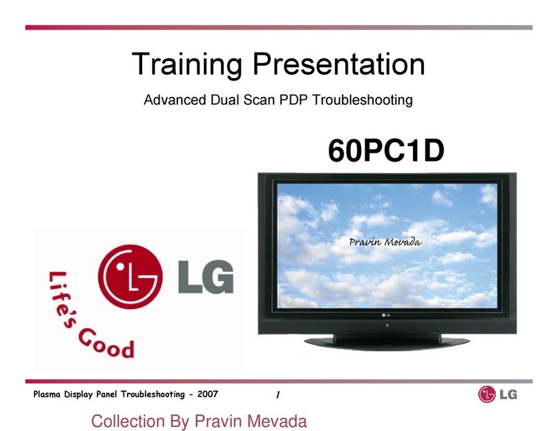 LG 60PC1D -  - 60" Plasma TV User manual