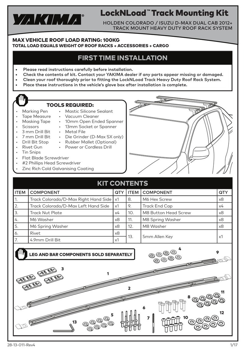 Yakima LockNLoad Series User manual Yakima LockNLoad Series User manual