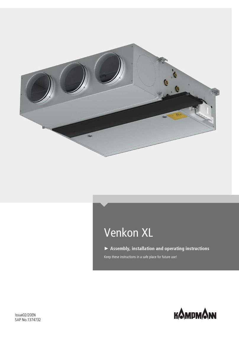 Kampmann Venkon XL Assembly, installation and operating instructions Kampmann Venkon XL Assembly, installation and operating instructions