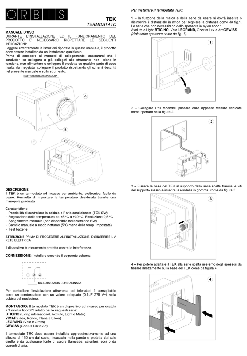 Orbis TEK INSTRUCTIONS ON USE
