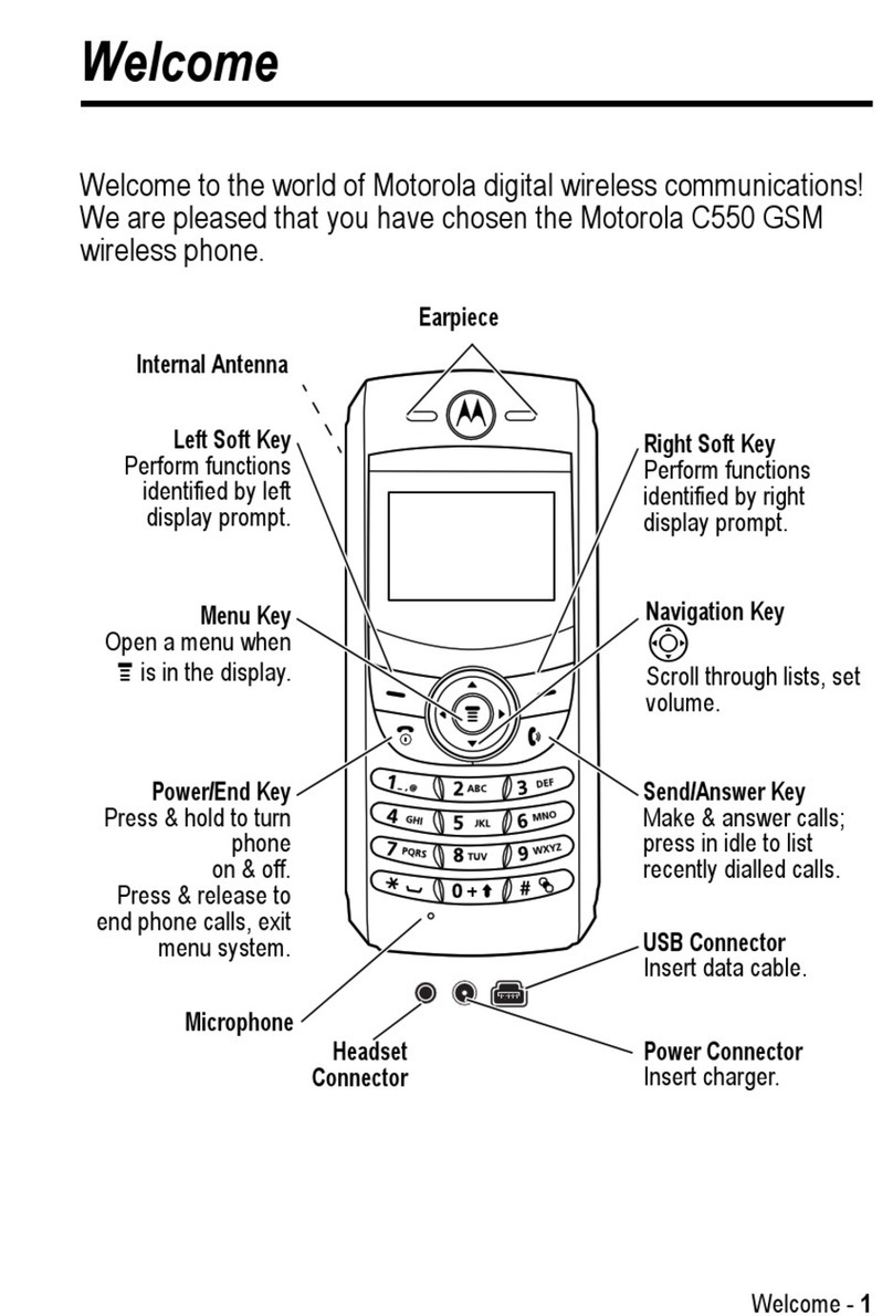 Motorola C550 Series User manual