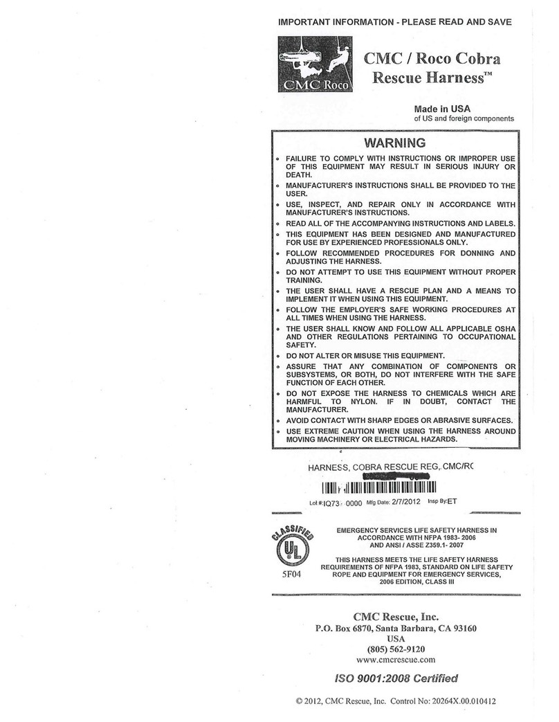 CMC Rescue Harness manual
