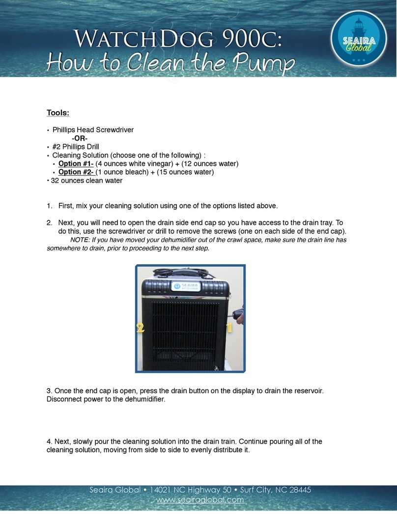 Seaira Global WatchDog 900c Cleaning guide