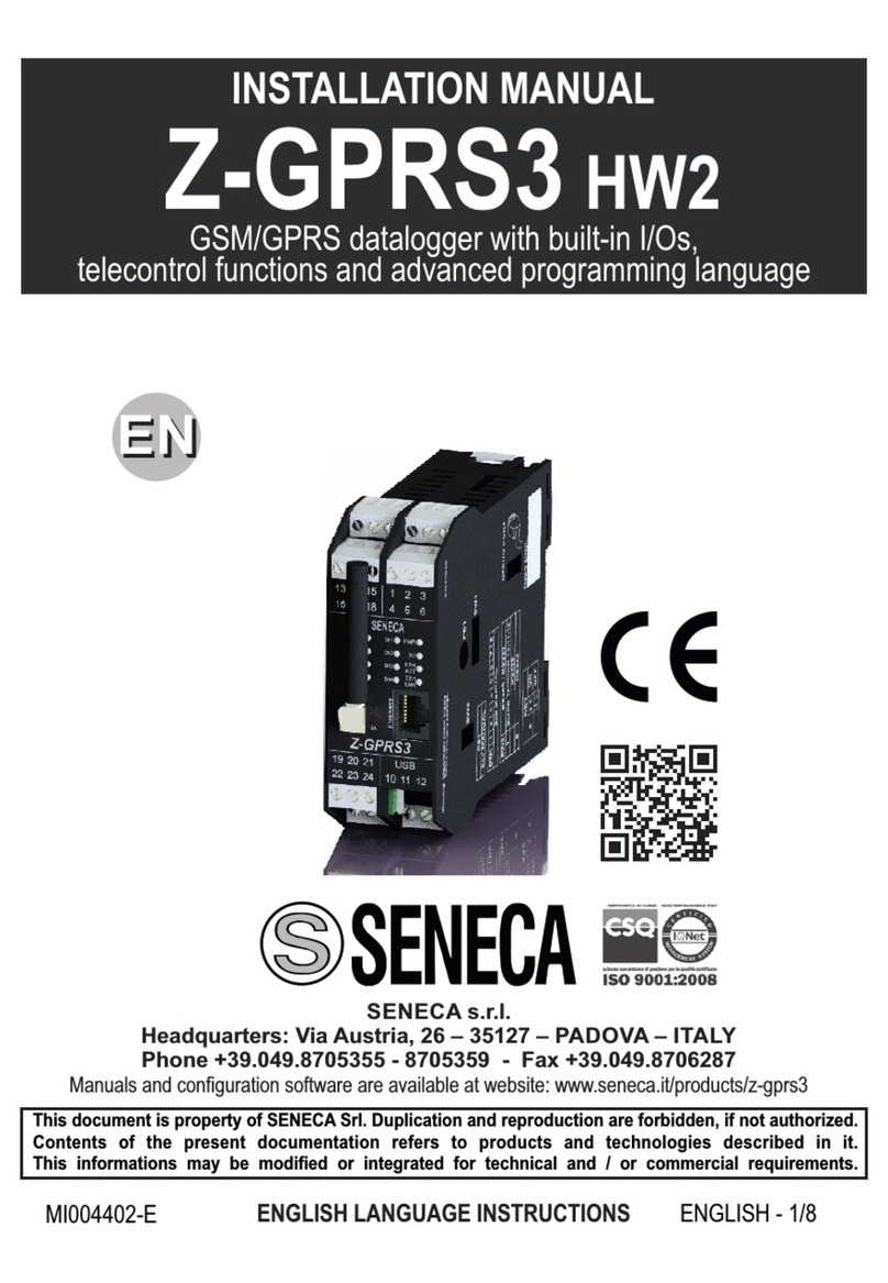 Seneca Z-GPRS3 HW2 User manual
