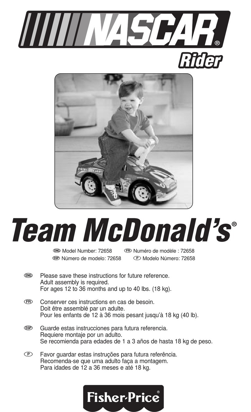 Fisher-Price Team McDonalds Nascar Rider instructions