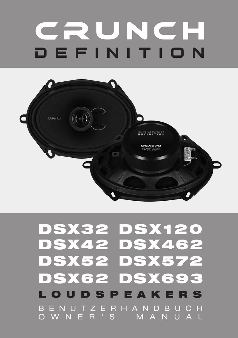 Crunch DSX32 owner's manual