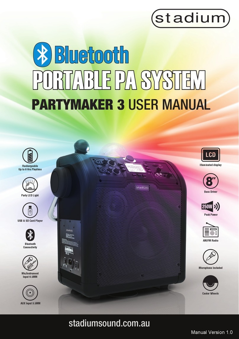 Stadium PARTYMAKER 3 User manual