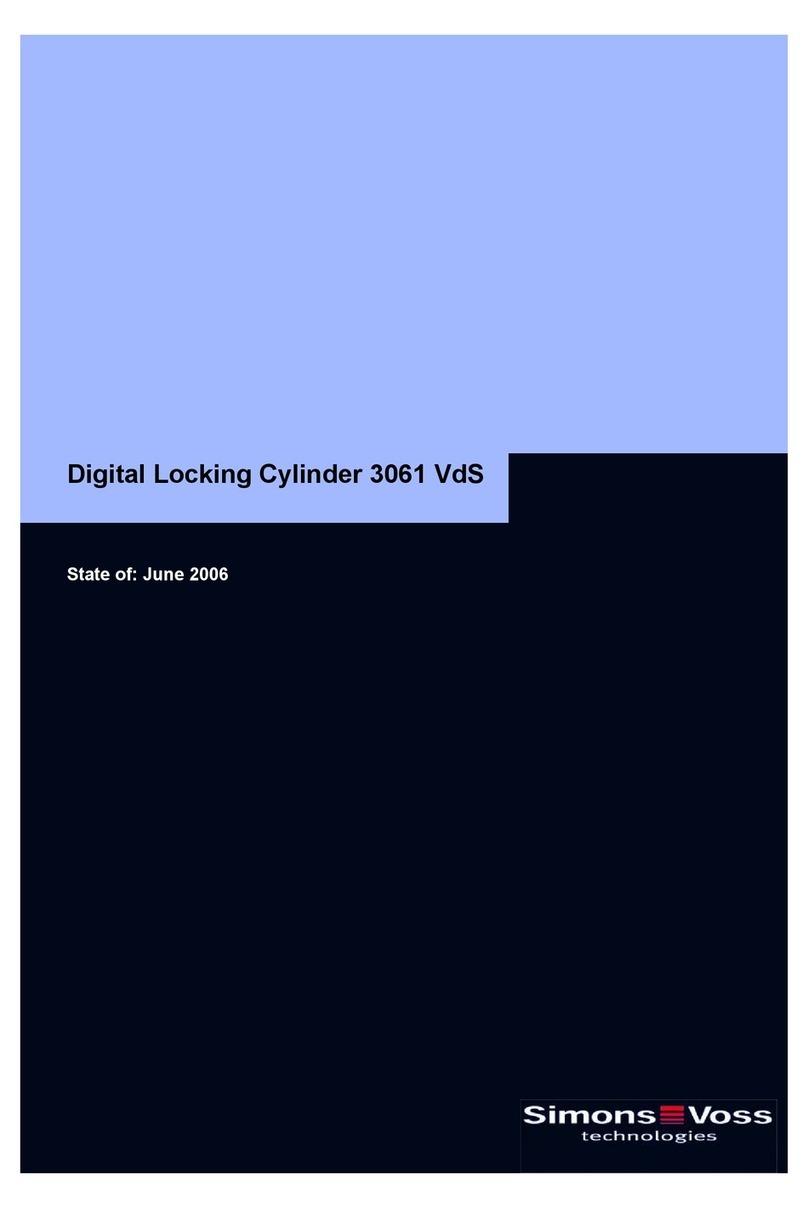 Simons Voss Technologies 3061 VdS manual