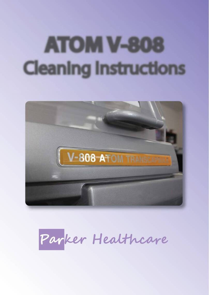 Parker Healthcare ATOM V-808 Cleaning instructions