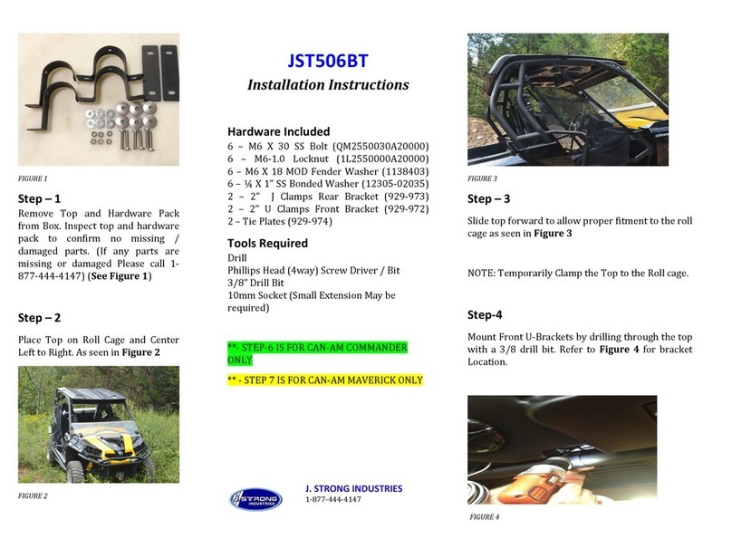 J. Strong JST506BT installation instructions