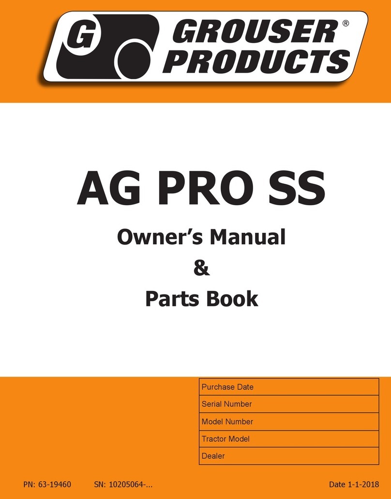Grouser Products Ag Pro SS owner's manual